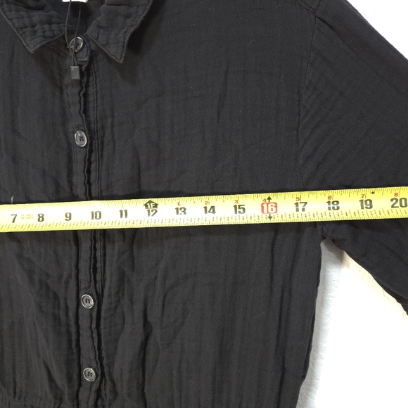 VELVET By Graham & Spencer Elia Cotton Gauze Jumpsuit Small Black - Picture 14 of 16